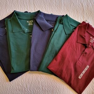 Boys Stylish Polo Shirt Collection - Green, Blue, Red
